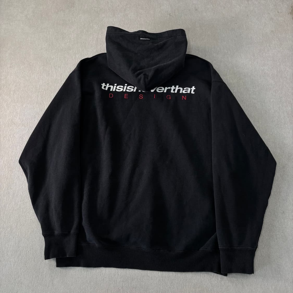 105 디스이즈네버댓 백로고 후드티 상품이미지2