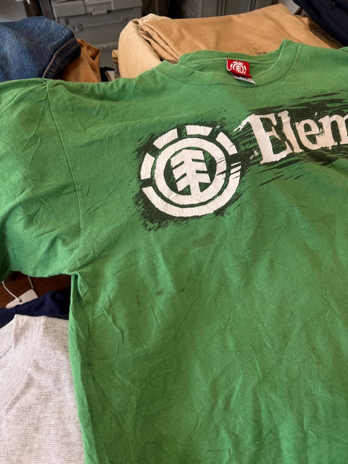 Element 센터 암 로고 프린팅 티셔츠 L 상품이미지4
