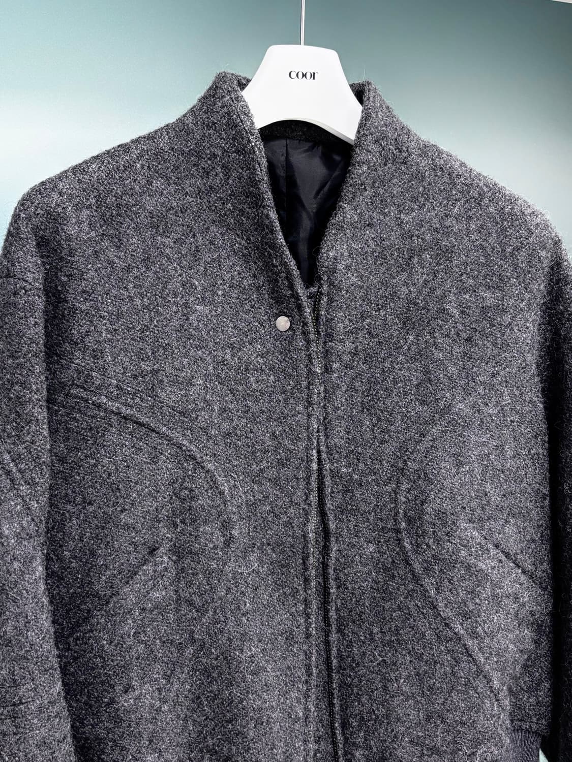 [L] 쿠어 인터널 바인딩 숄 카라 점퍼 상품이미지3