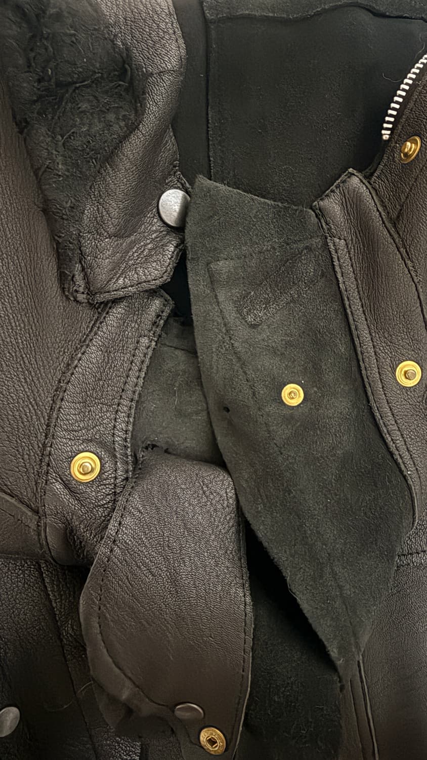 솔로이스트 러프아웃 디어스킨 레더자켓 48 상품이미지4