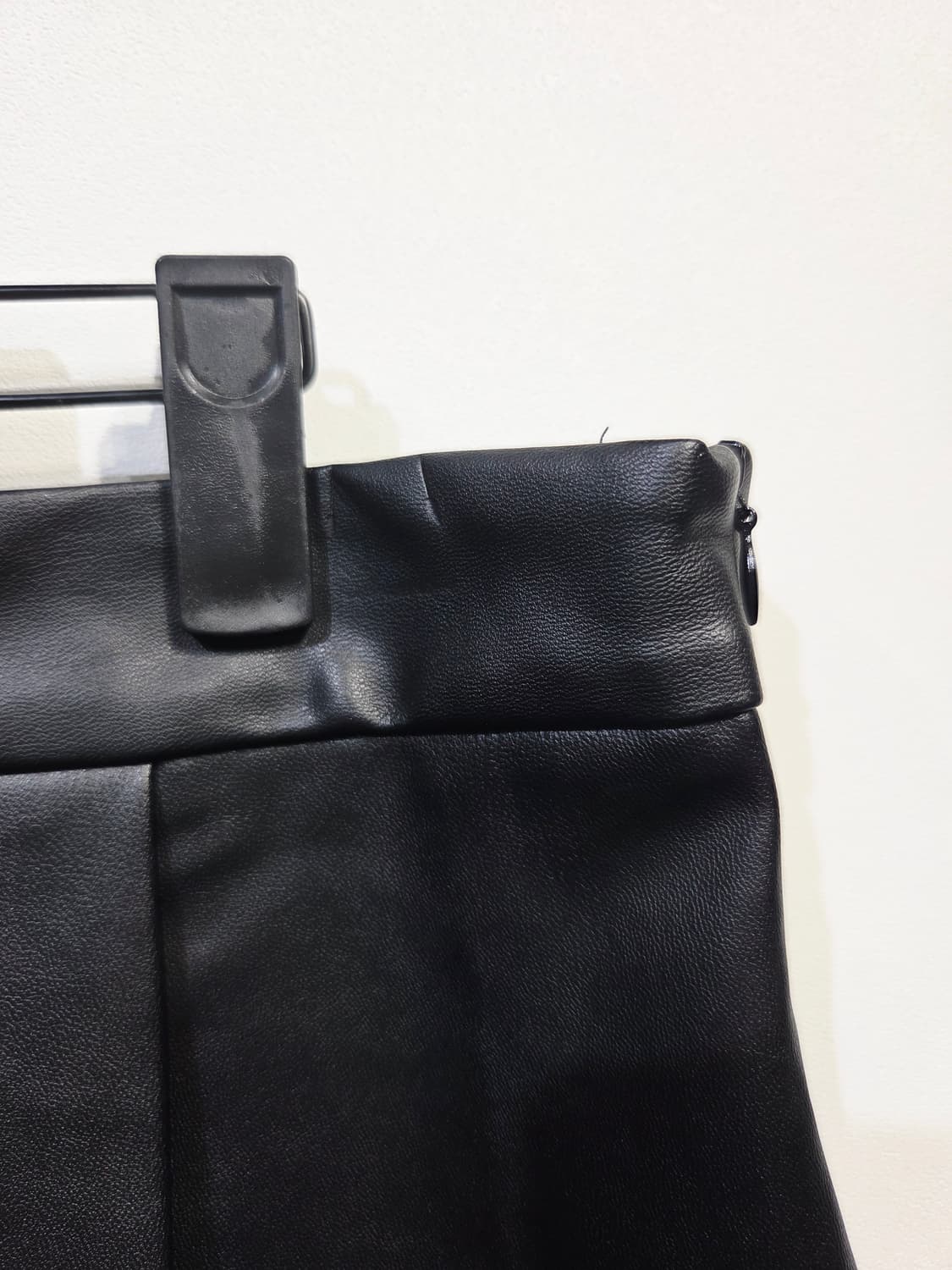 자라 블랙 레더 랩 바지 미니스커트_L 상품이미지3