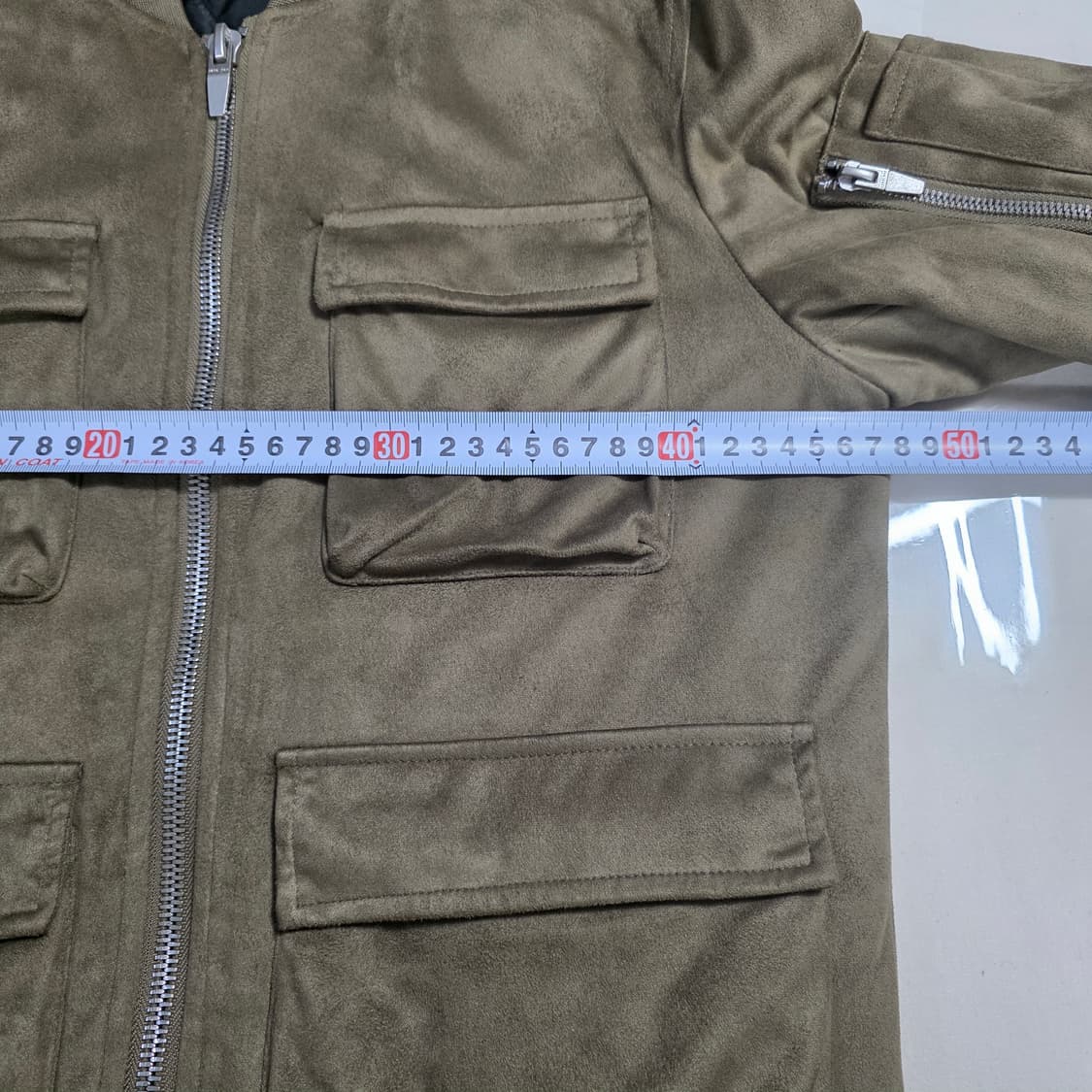 1041 자라맨 카키 스웨이드 터치 항공점퍼 / 남성 S / MA-1 스 상품이미지4