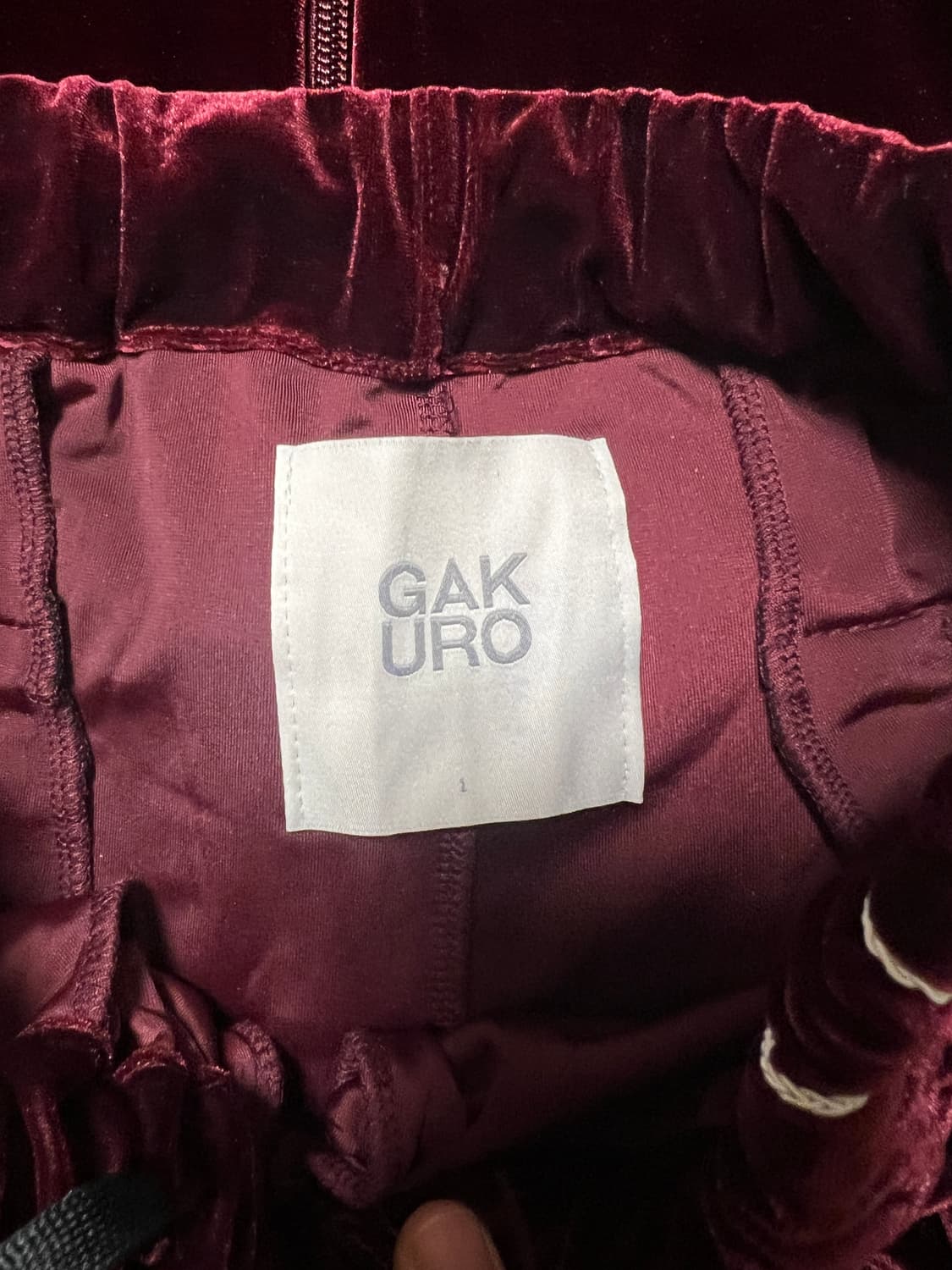 GAKURO 가쿠로 벨벳 트레이닝 세트 상품이미지2