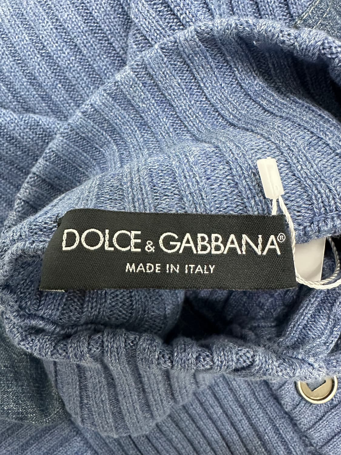 Dolce & Gabbana 데님 패치 립 니트 가디건 상품이미지7