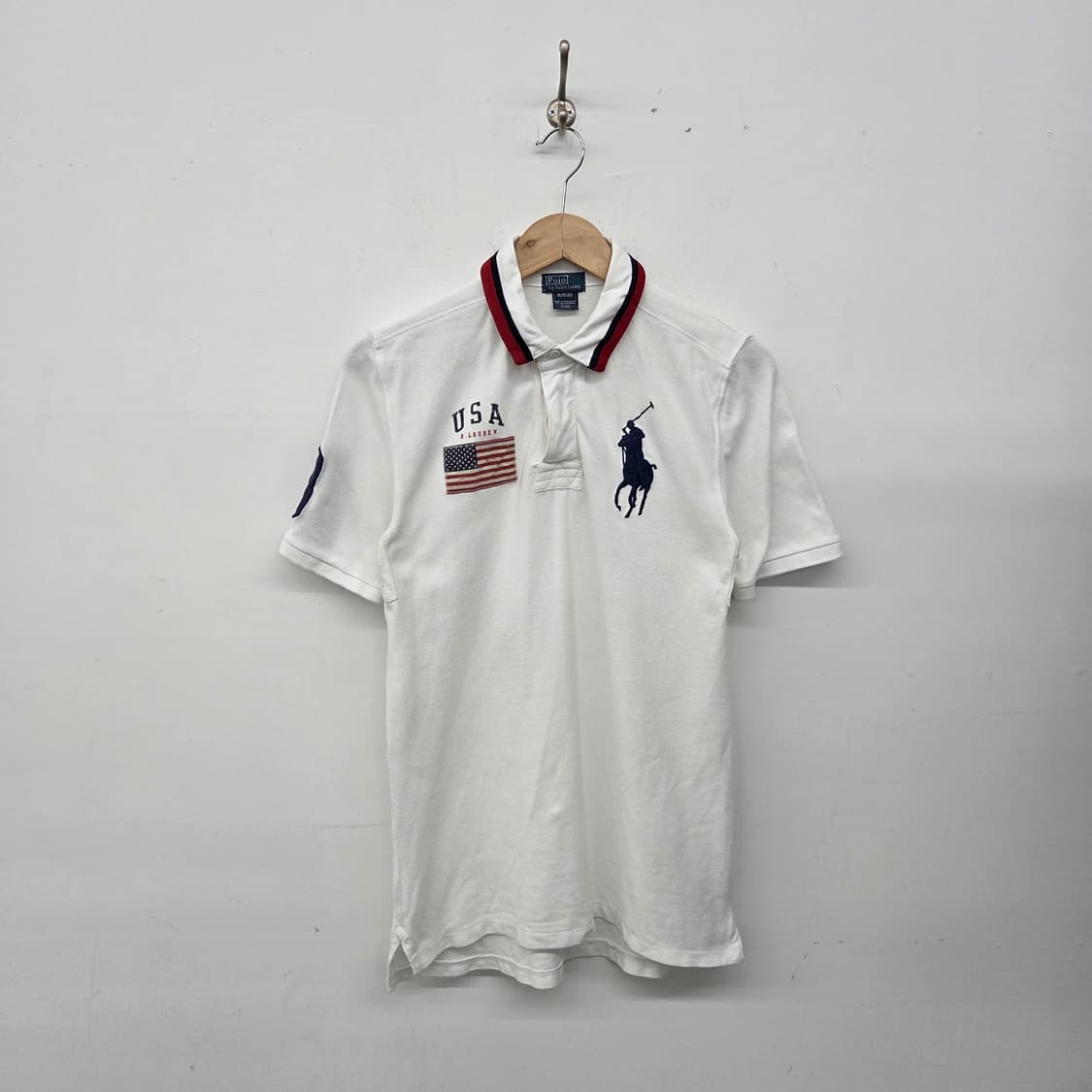 폴로 랄프로렌 빅포니 USA 반팔 카라티 화이트 여m 상품이미지1