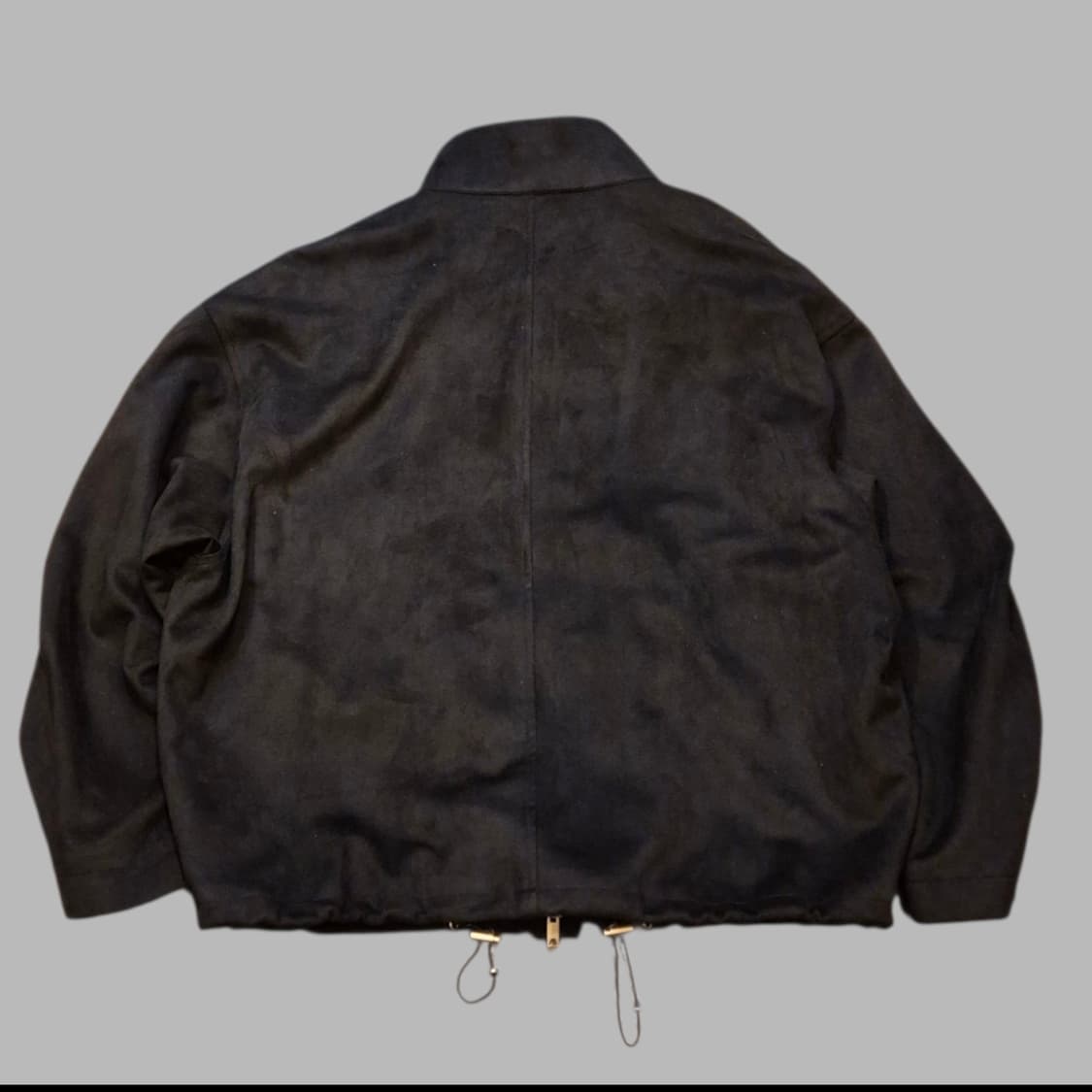 M 차이나카라 블랙 오버핏 스웨이드자켓 상품이미지2