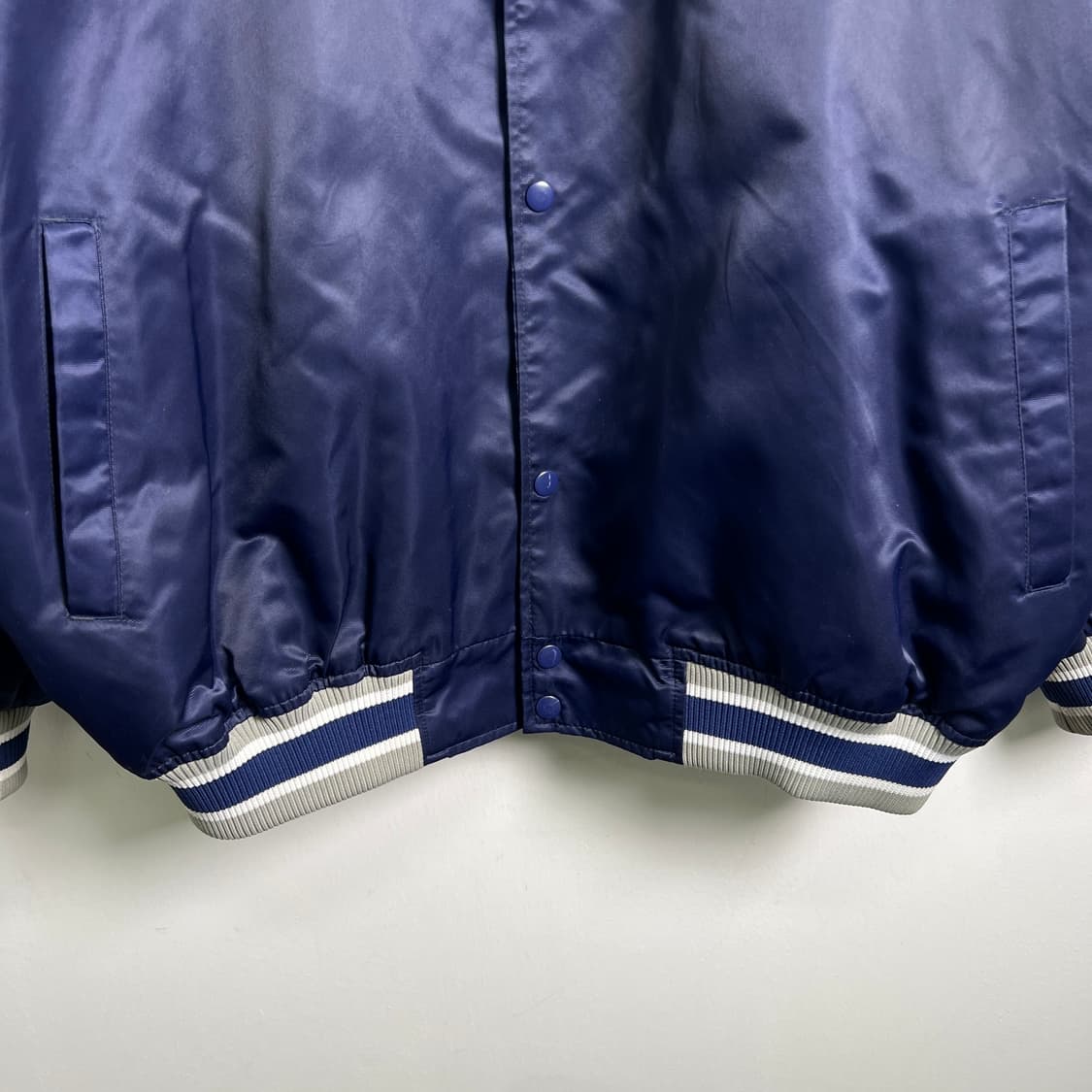 NFL 댈러스 카우보이 슈퍼볼 우승 기념 빈티지 새틴 바시티 자켓 XL 상품이미지6