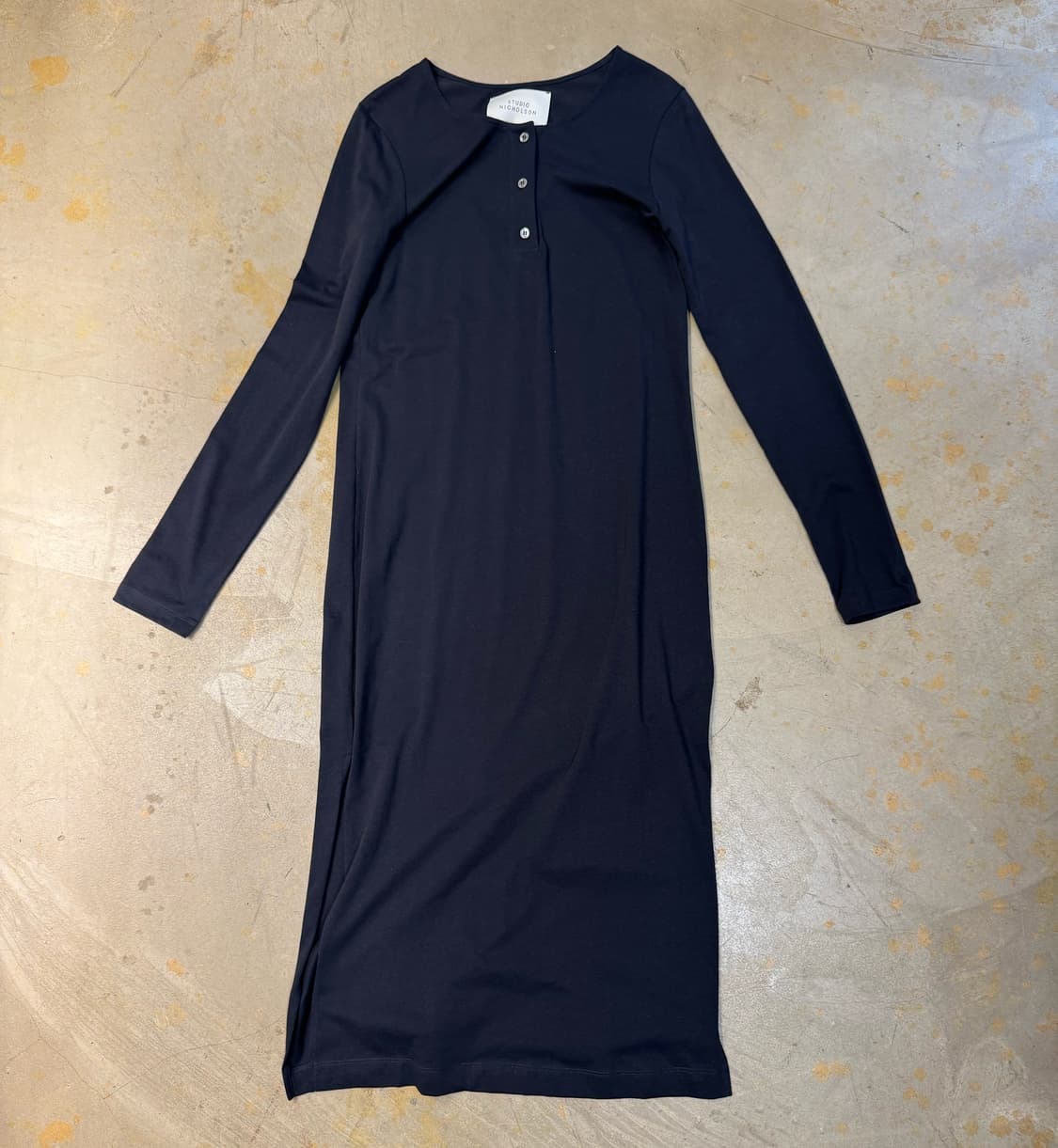 Studio Nicholson basic navy jersey dress 상품이미지2