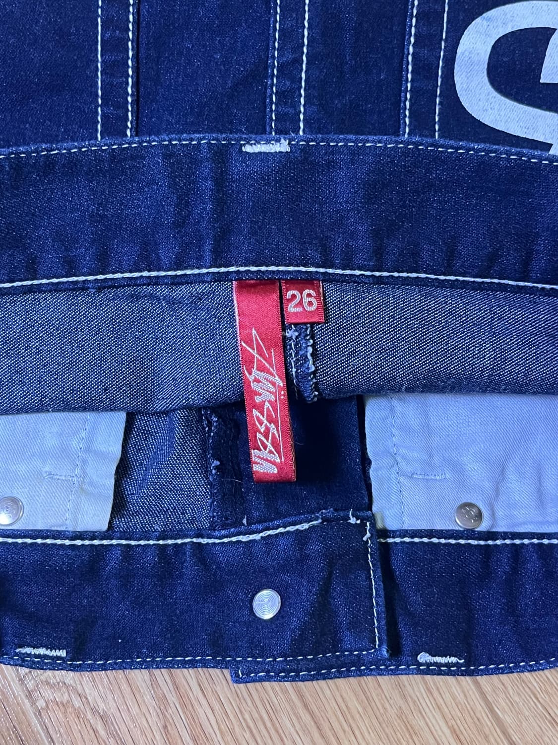 스투시 더블 링크 데님 스커트 상품이미지6