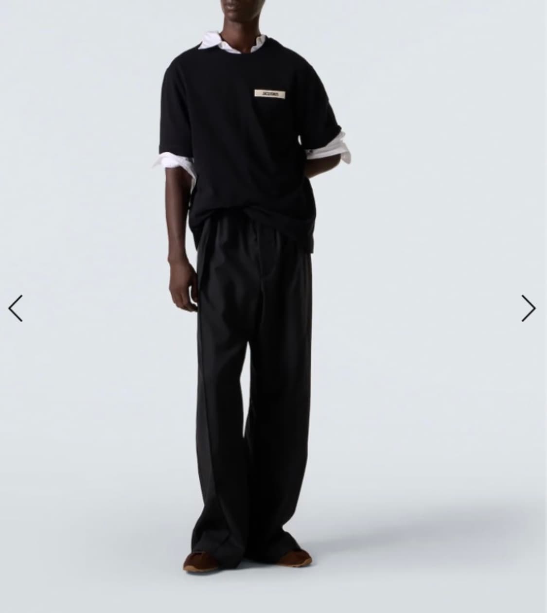 자크뮈스 Le T-Shirt Gros Grain 블랙 XL / 오버핏 상품이미지4