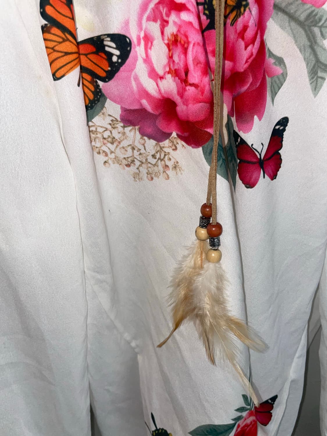 오프숄더 플라워 프린팅 블라우스 상품이미지2