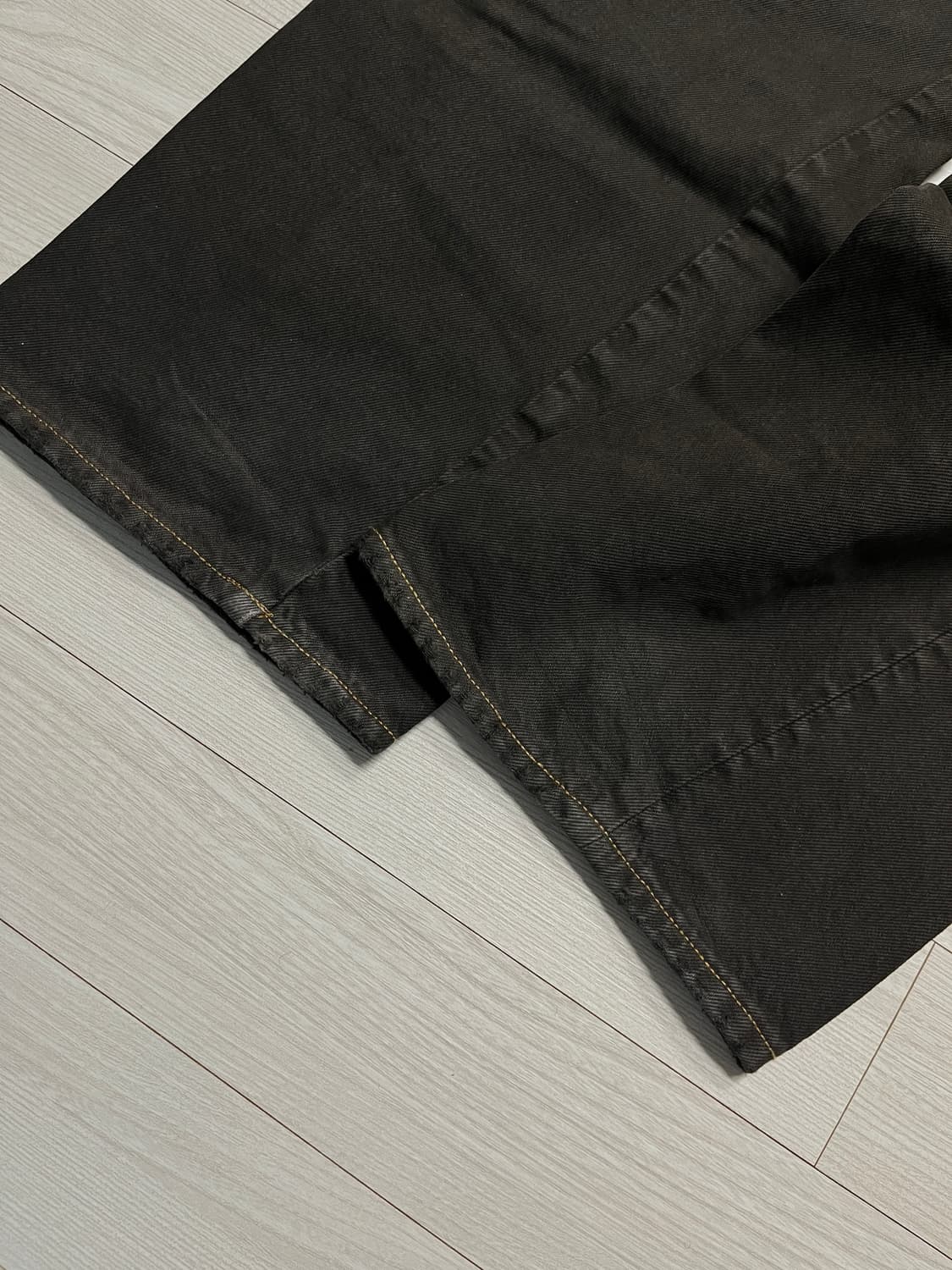 썬플라워 와이드 트위스티드 데님 빈티지 브라운 30/32 상품이미지3