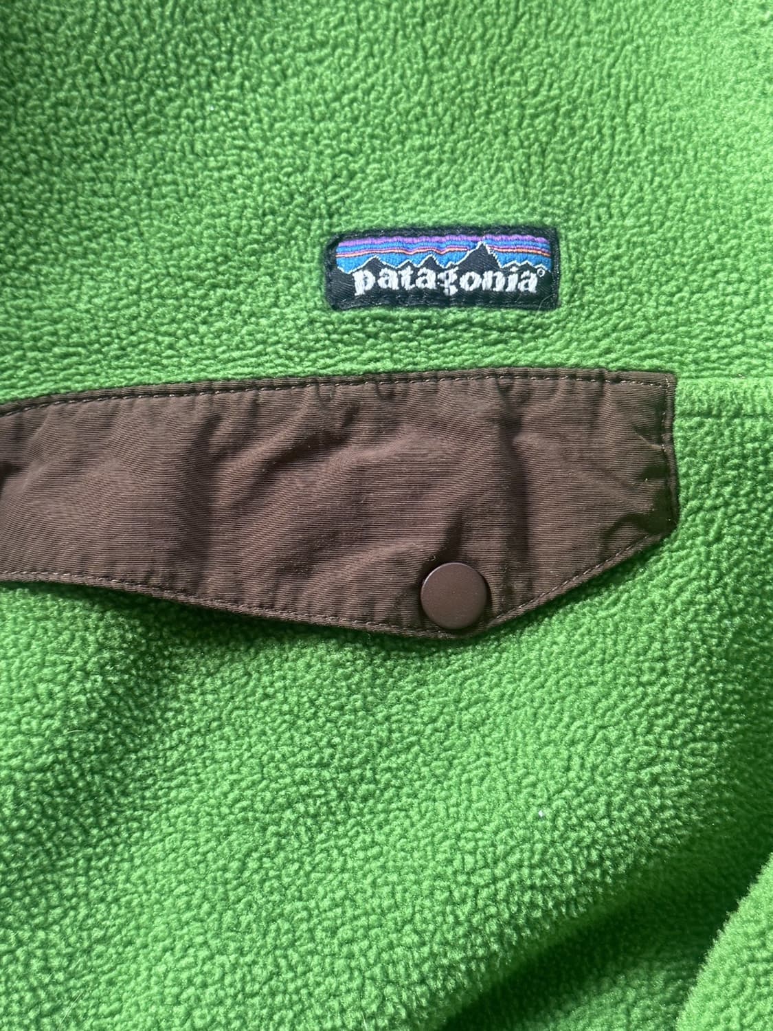파타고니아 신칠라 스냅-T 그린/브라운 상품이미지3