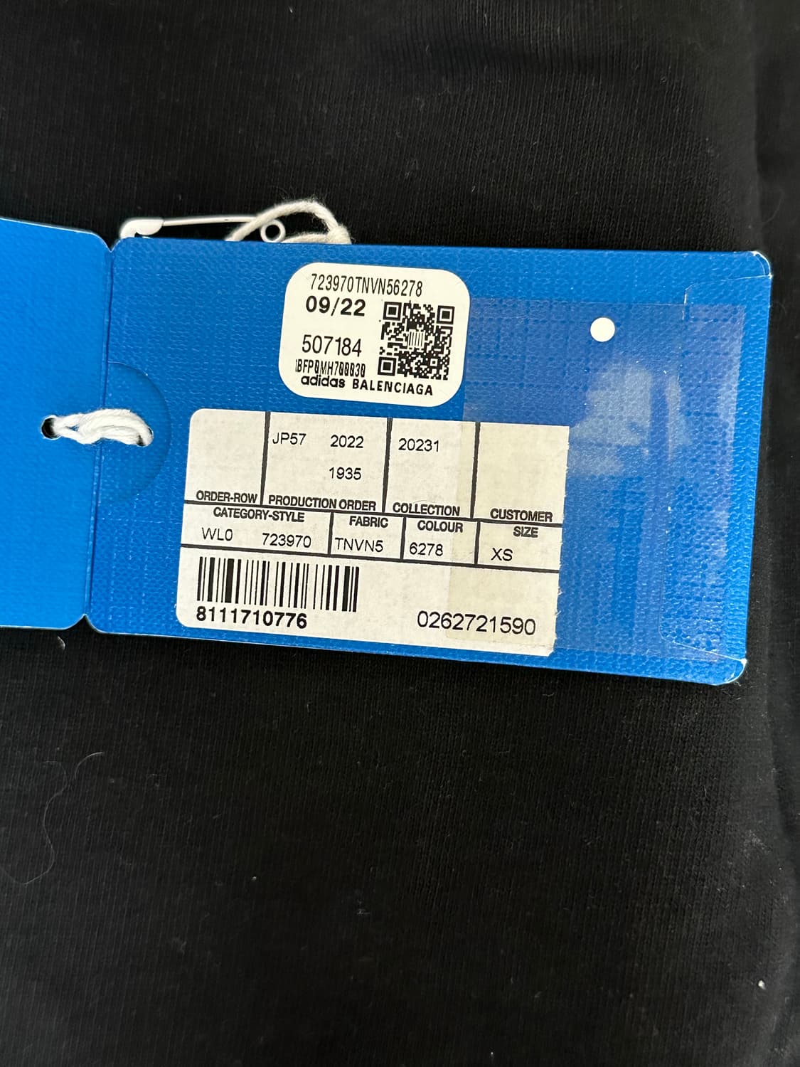 발렌시아가x아디다스 플리스 배기 스웨트팬츠 블랙[한소희 팬츠] 상품이미지4