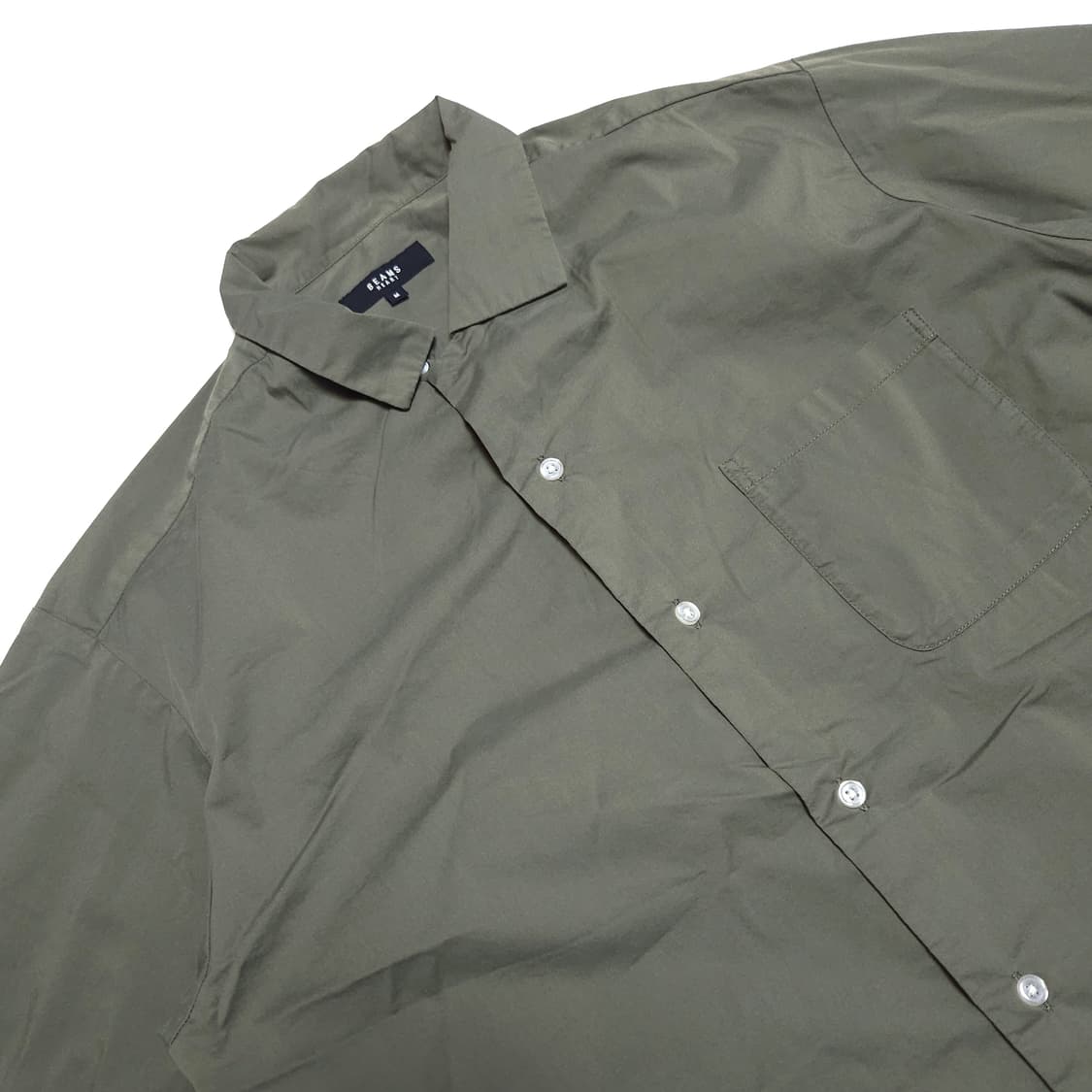 빔즈 하트 포켓 테크니컬 셔츠 카키 상품이미지4