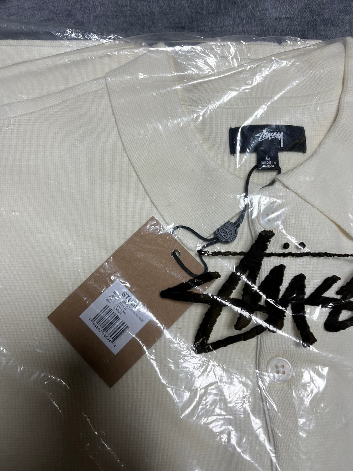 [L] 스투시 퍼포레이트 스윌 니트 셔츠 상품이미지5