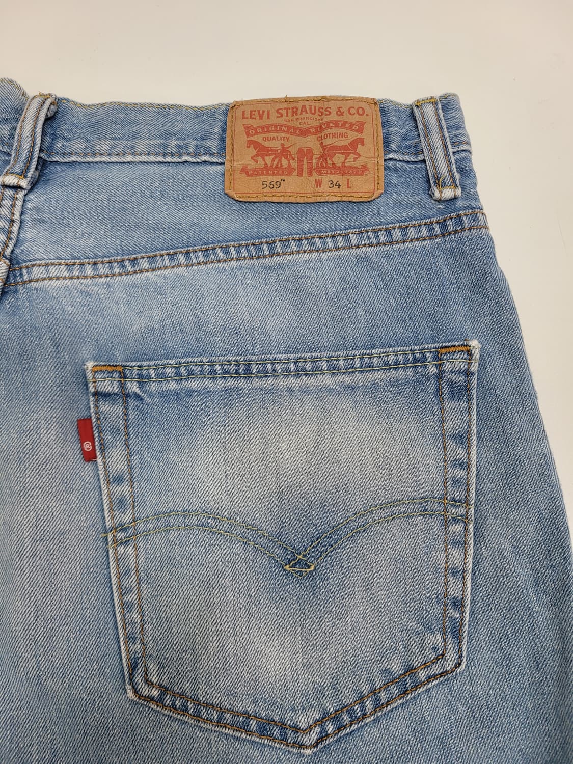 LEVI'S 리바이스 569 데님 버뮤다 반바지 / 남 34 연청
 상품이미지5