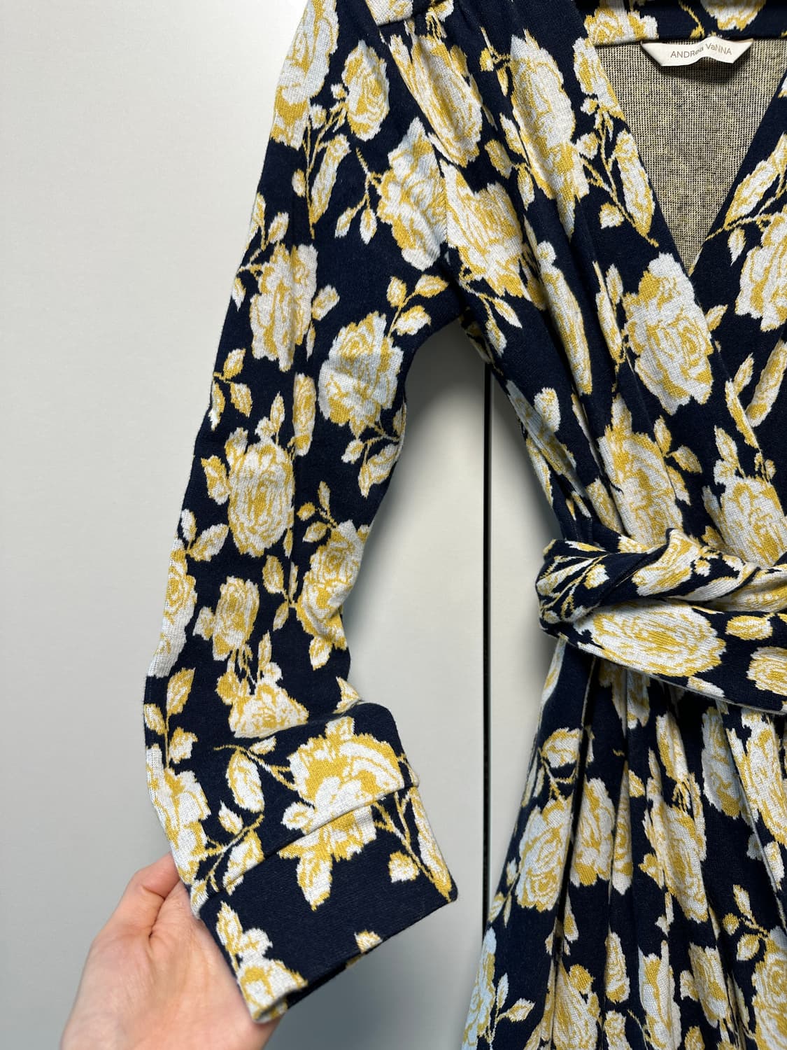 앤드류야나 플라워 패컨 랩 원피스 상품이미지2