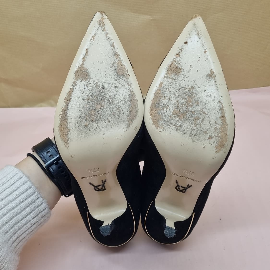 폴앤드류 스웨이드 펌프스 힐 245 굽11 상품이미지3