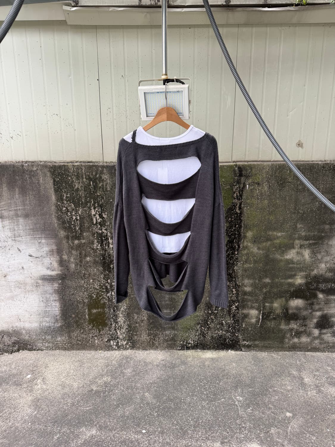 clumzy 펑크 고스 디스트레스드 니트 상품이미지2