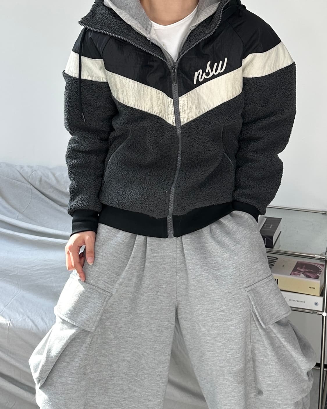 나이키 NSW 쉐르파 플리스 자켓 M 상품이미지2