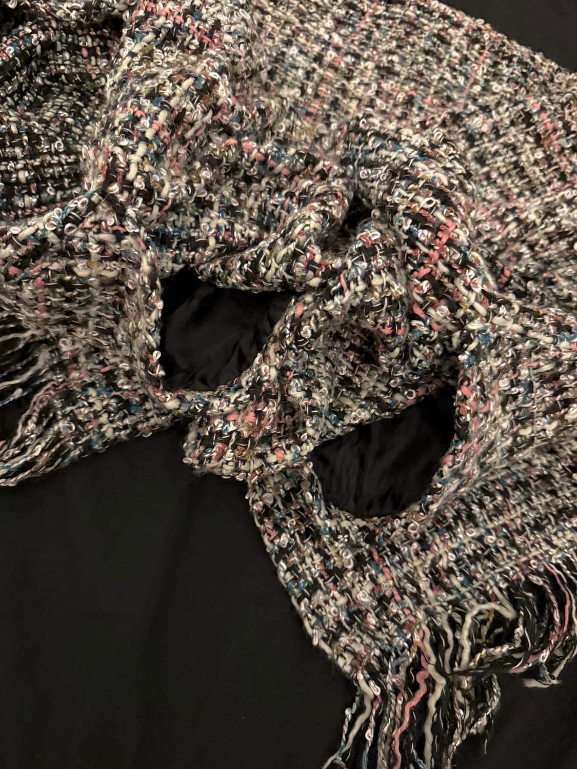 빈티지 트위드 울 블렌드 워머 머플러 상품이미지2