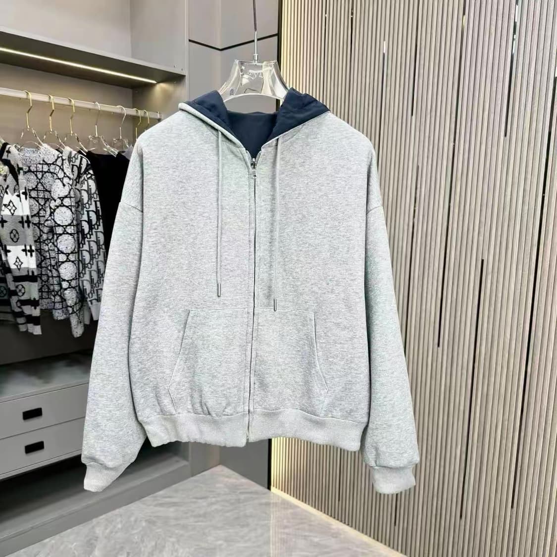 양면후드집업 XL~2XL 오버핏 상품이미지2