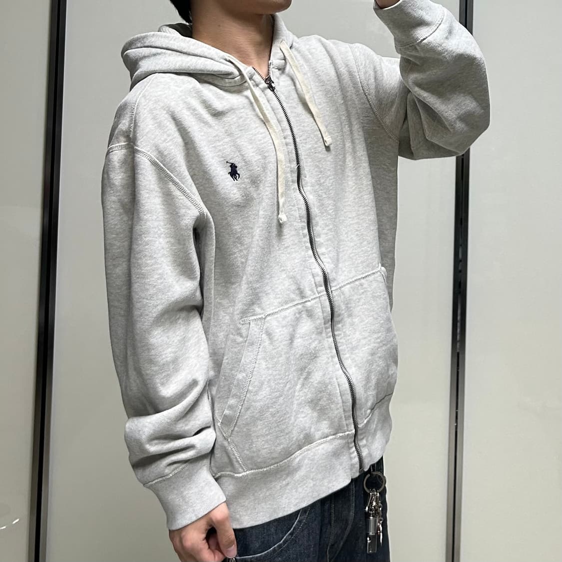 폴로 써멀 후드집업 (L) 상품이미지5