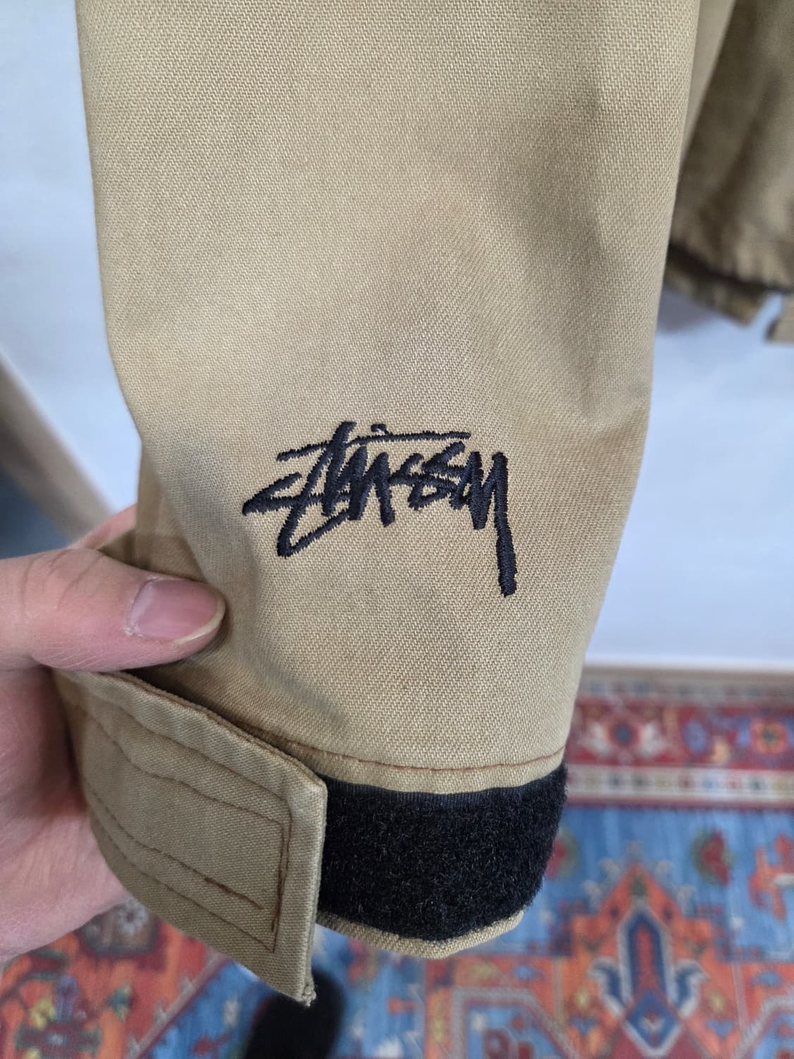 스투시 올드스쿨 빈티지 90s 코튼 후드자켓 대략 xl 상품이미지4