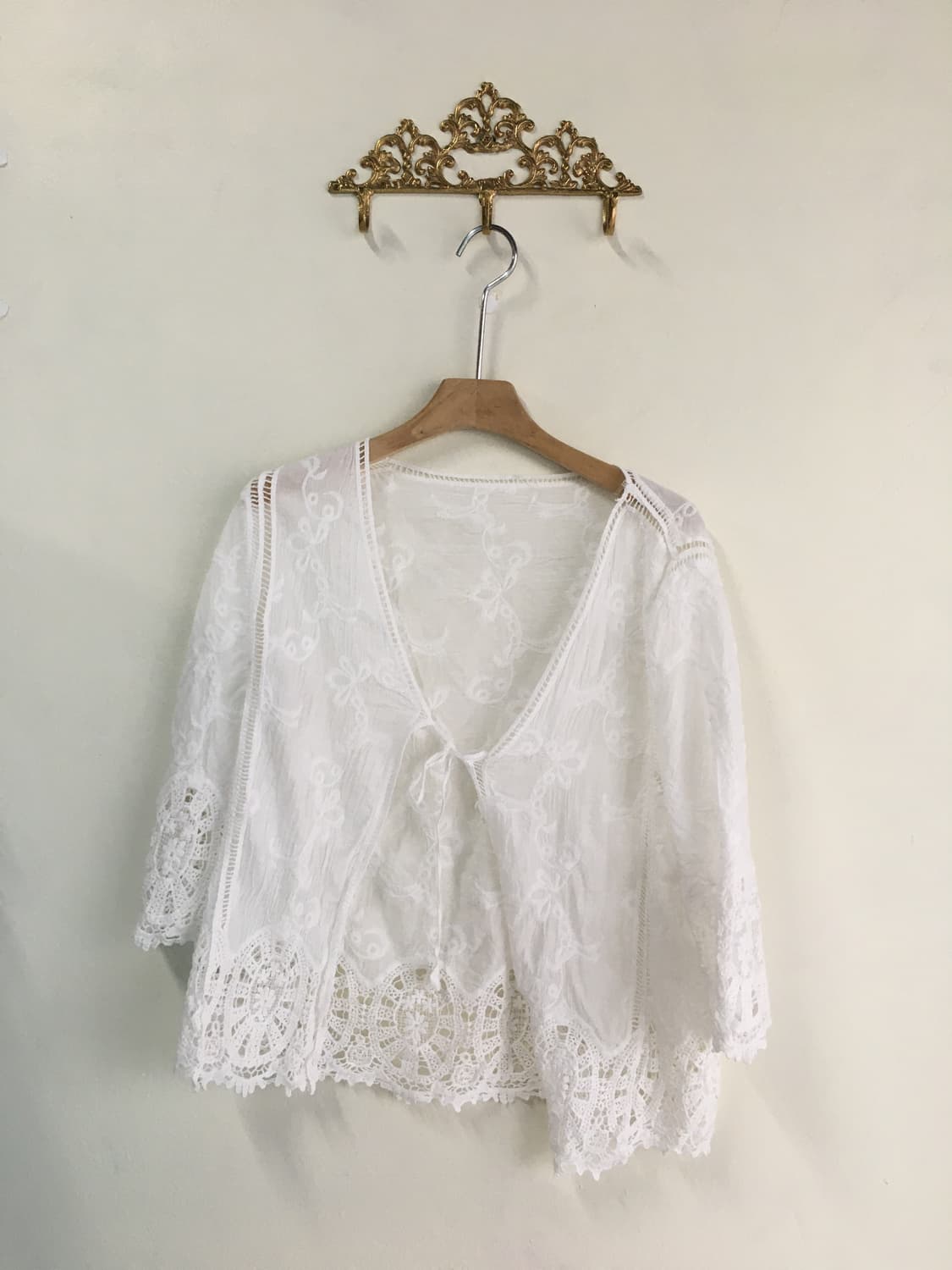 빈티지 엑시즈팜 보라 플라워 페어리 코디세트 상품이미지4