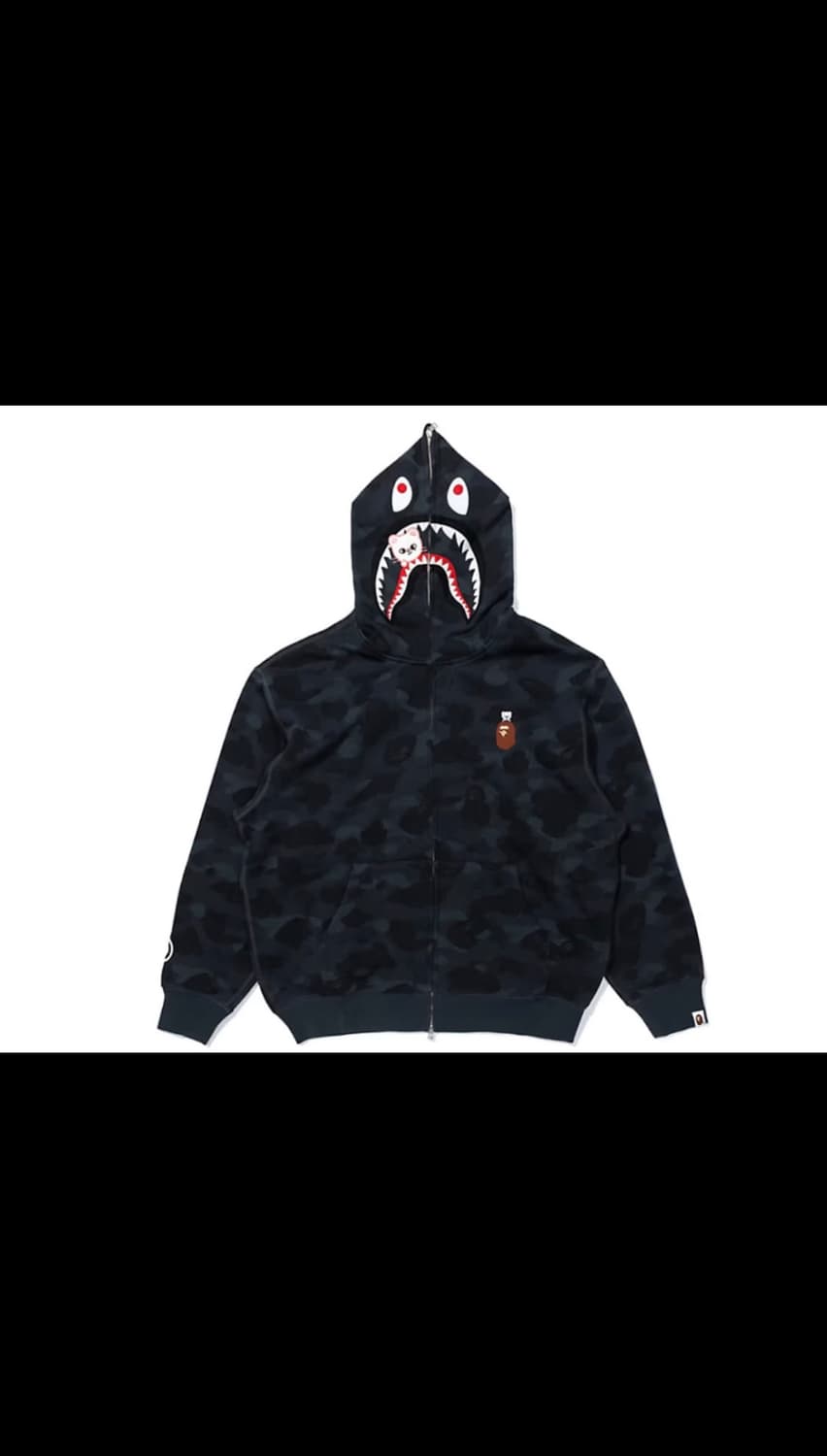 베이프 x 스트레이 키즈 샤크 풀 집 후드 현진 상품이미지1