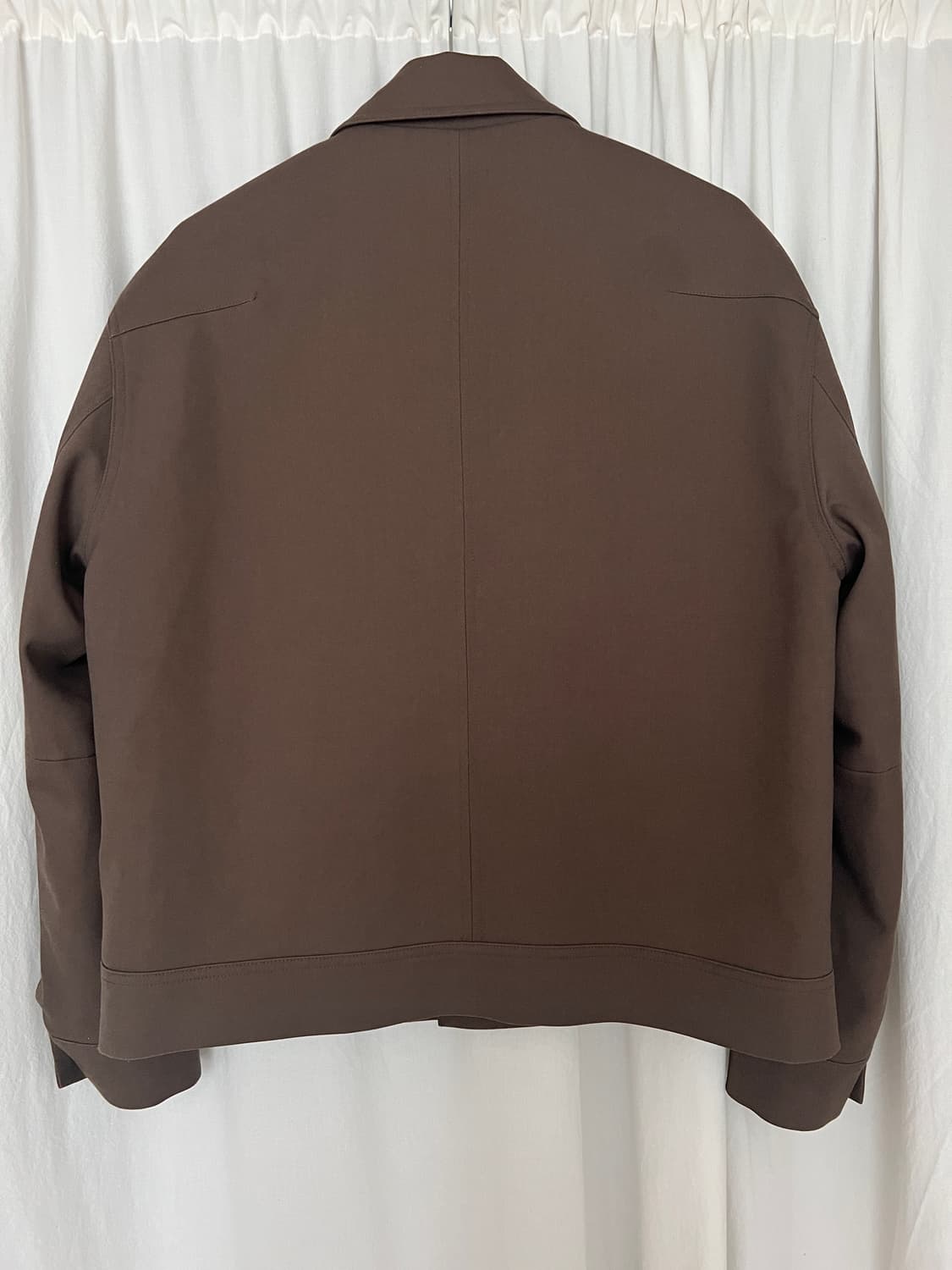 DRAW FIT Wool Blend Harrington Jacket -  상품이미지7