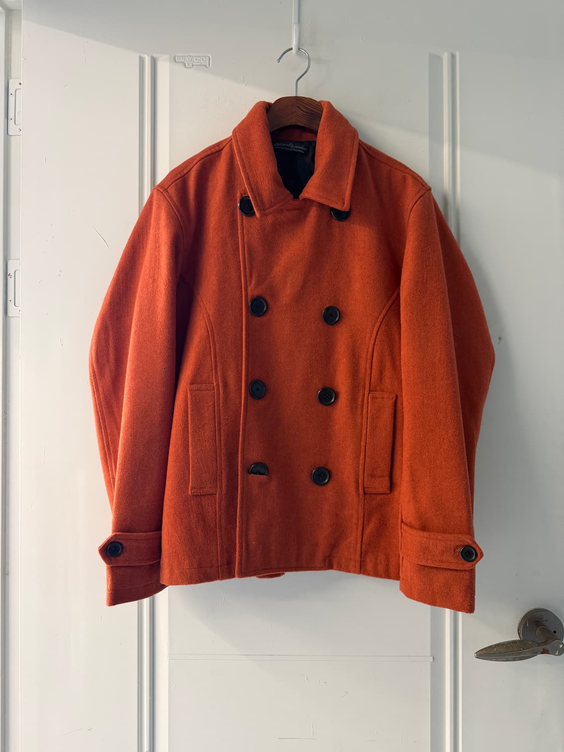 일본빈티지 브릭오렌지 더블 자켓 상품이미지6