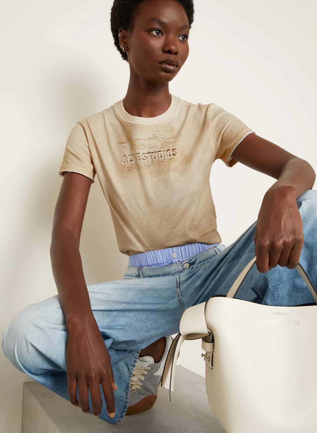 [S,M]아크네스튜디오 샌드 로고 티셔츠 상품이미지1