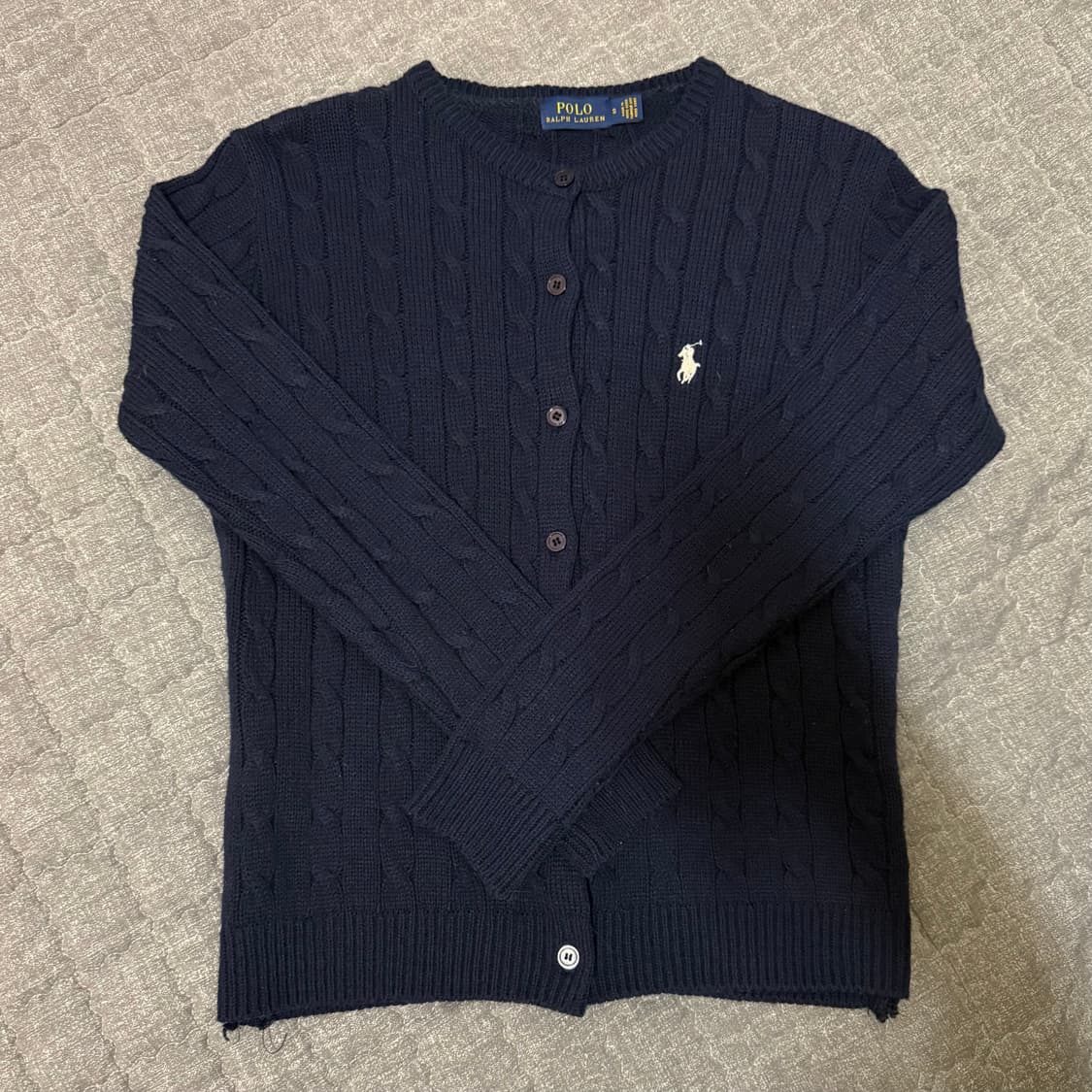 폴로 네이비 남색 가디건 상품이미지1
