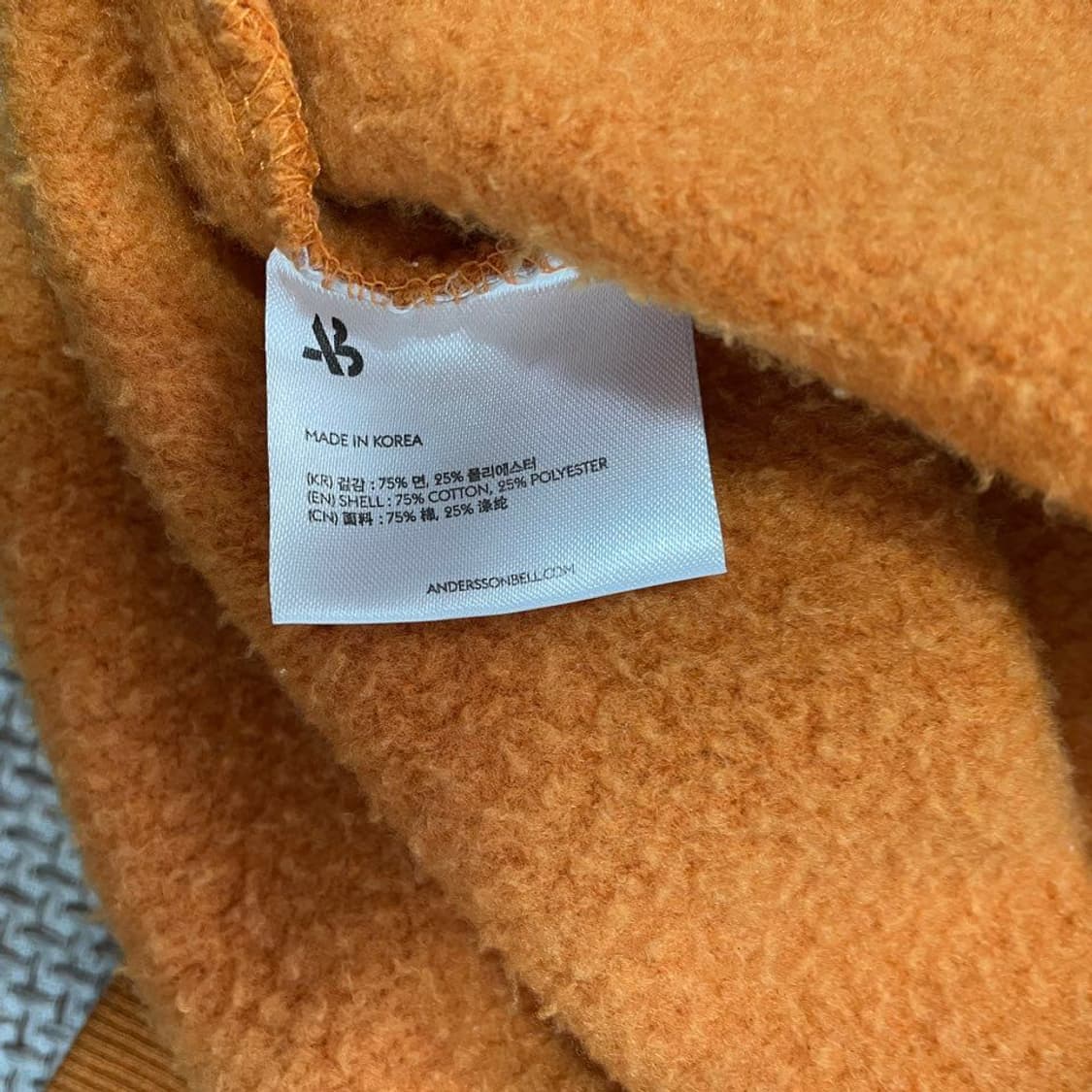 엔더슨벨  기모 라운드 맨투맨  5660 상품이미지4