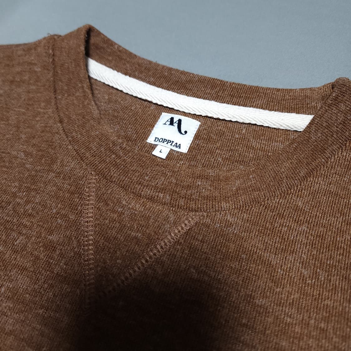 [L] 도피아 DOPPIAA / 맨투맨 브라운 상품이미지2