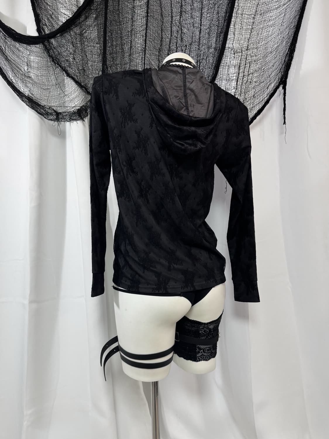 lace hood zip up 상품이미지3