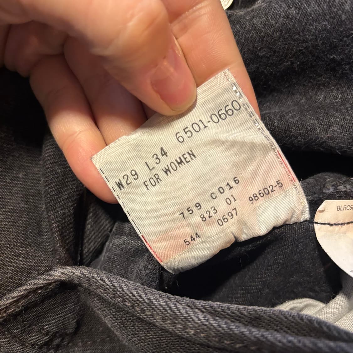 90년대 미국 리바이스 501 흑첟 상품이미지10