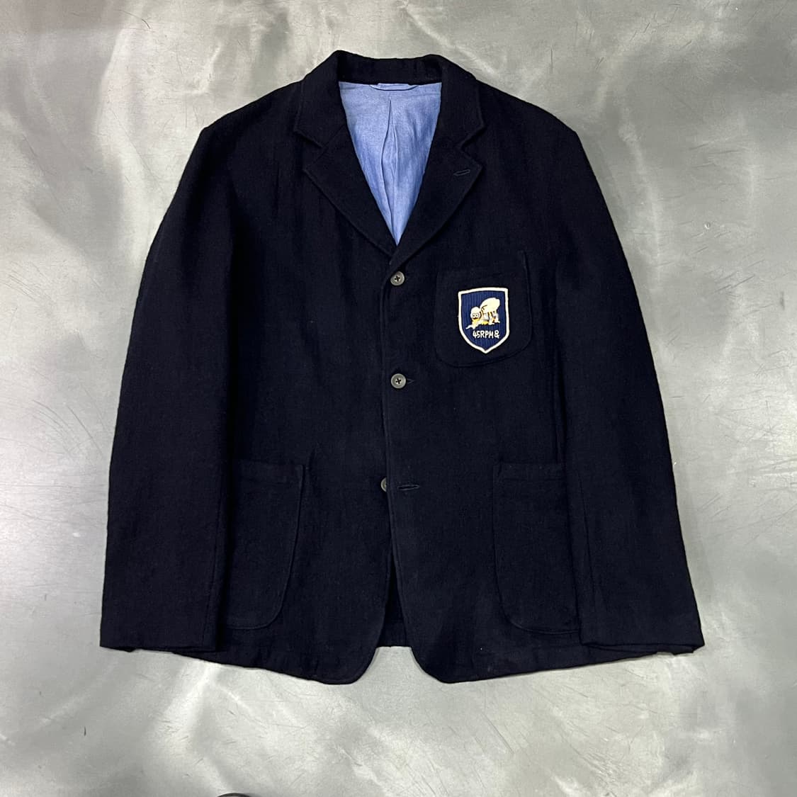 45rpm 패치로고 울 블레이저 y15788 상품이미지1