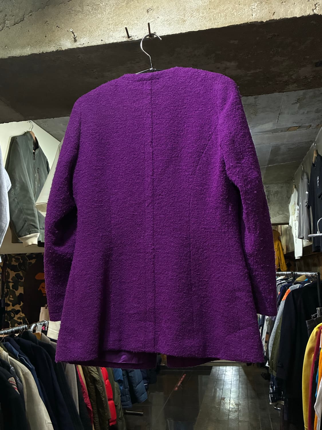 00s CHANEL 빈티지 샤넬 퍼플 트위드 자켓 상품이미지6