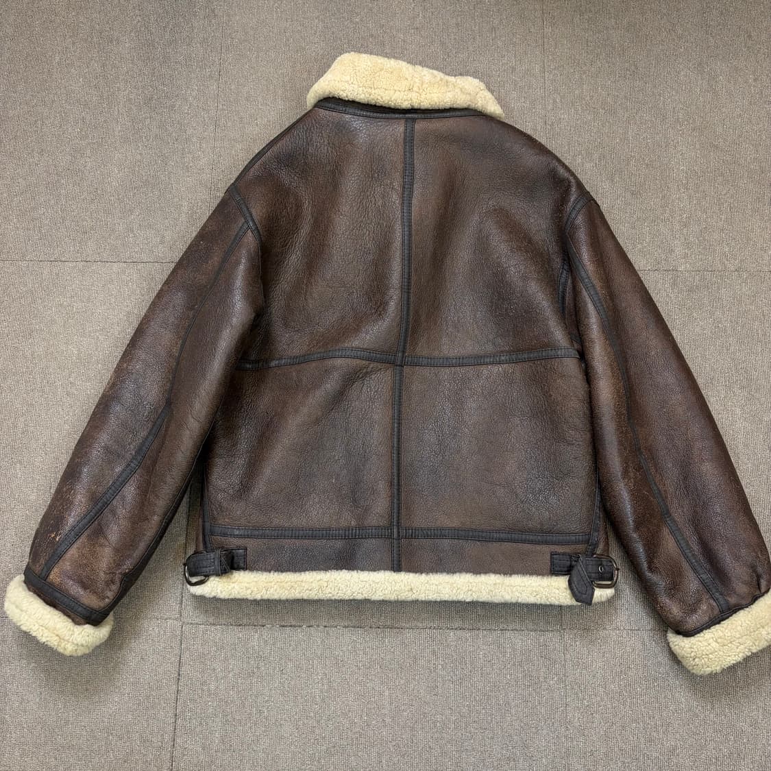 vintage B-3 레더 무스탕 상품이미지8