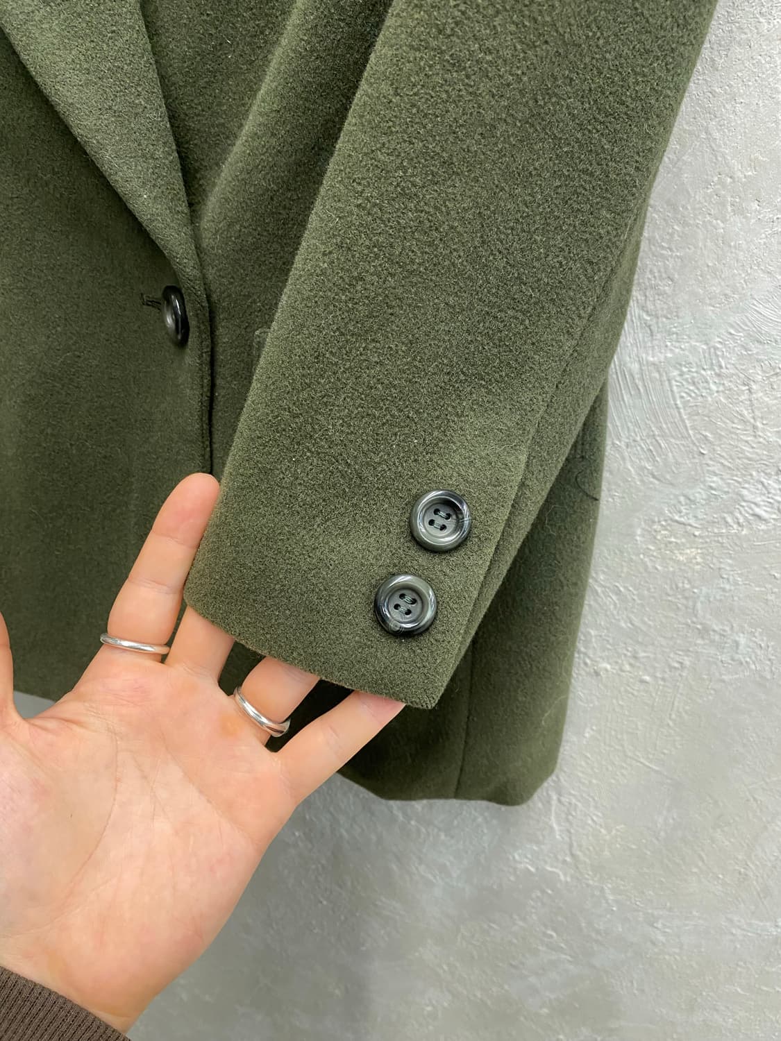 [M] 90s Burberrys 버버리 카키 울 블레이저 상품이미지4