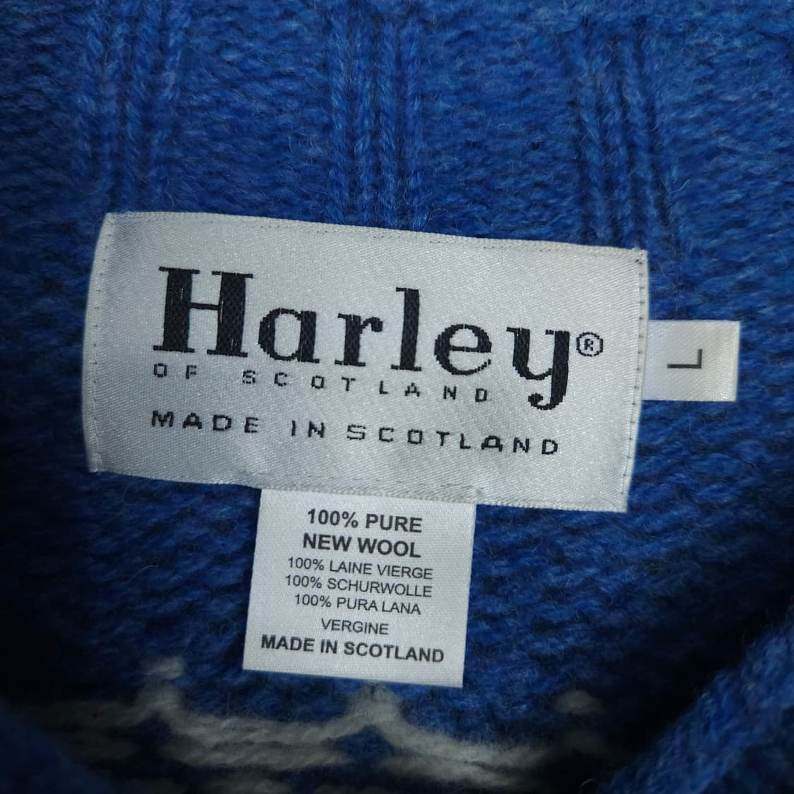 할리오브스코틀랜드 페어아일 요크 스웨터 L 상품이미지5