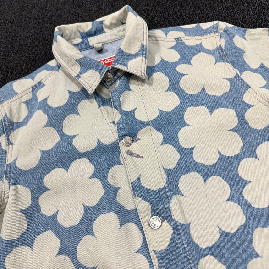 겐조 플라워 하나 닷 데님 셔츠 자켓  상품이미지4