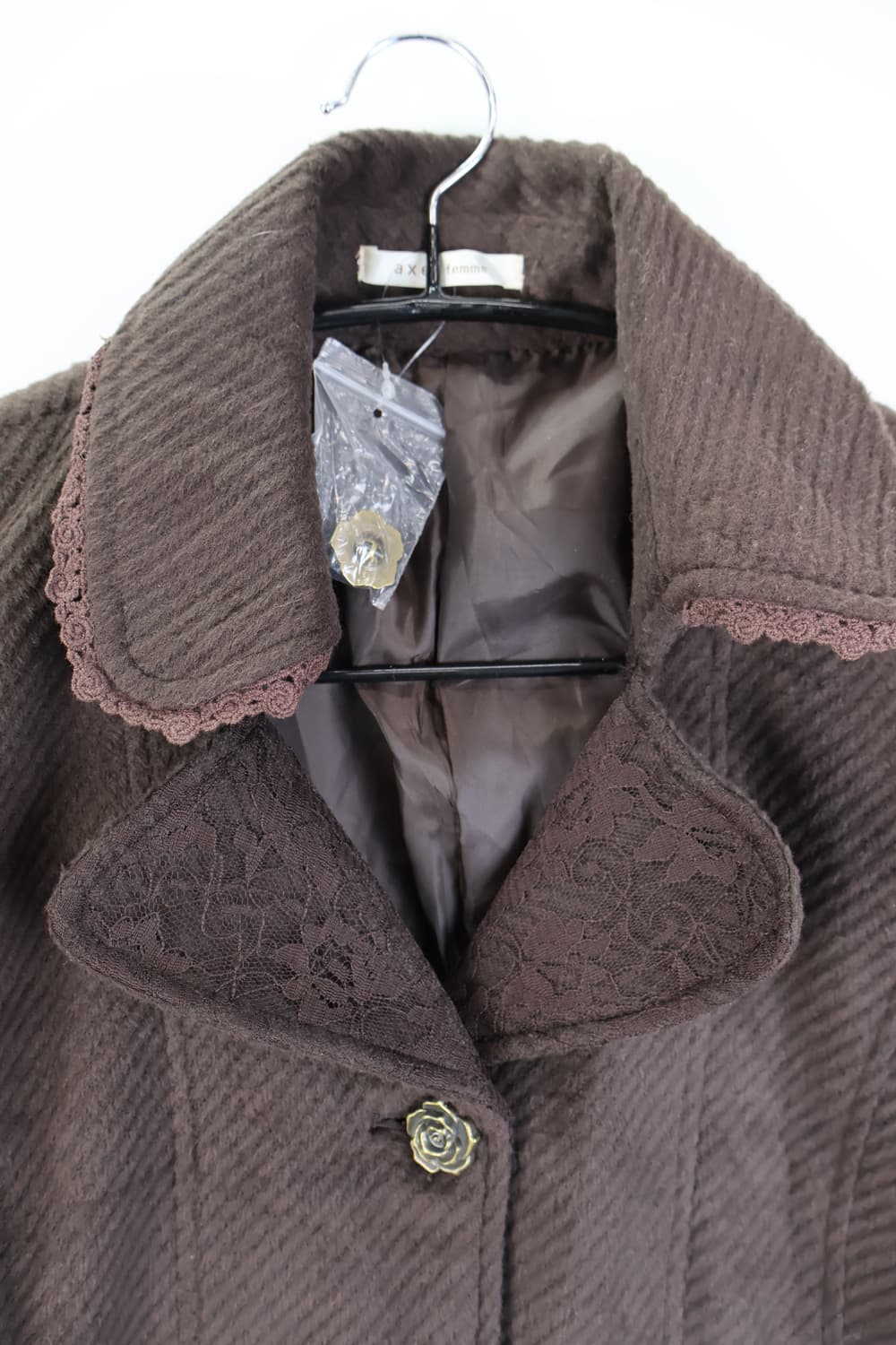 Axes Femme Brown Wool Coats 상품이미지6