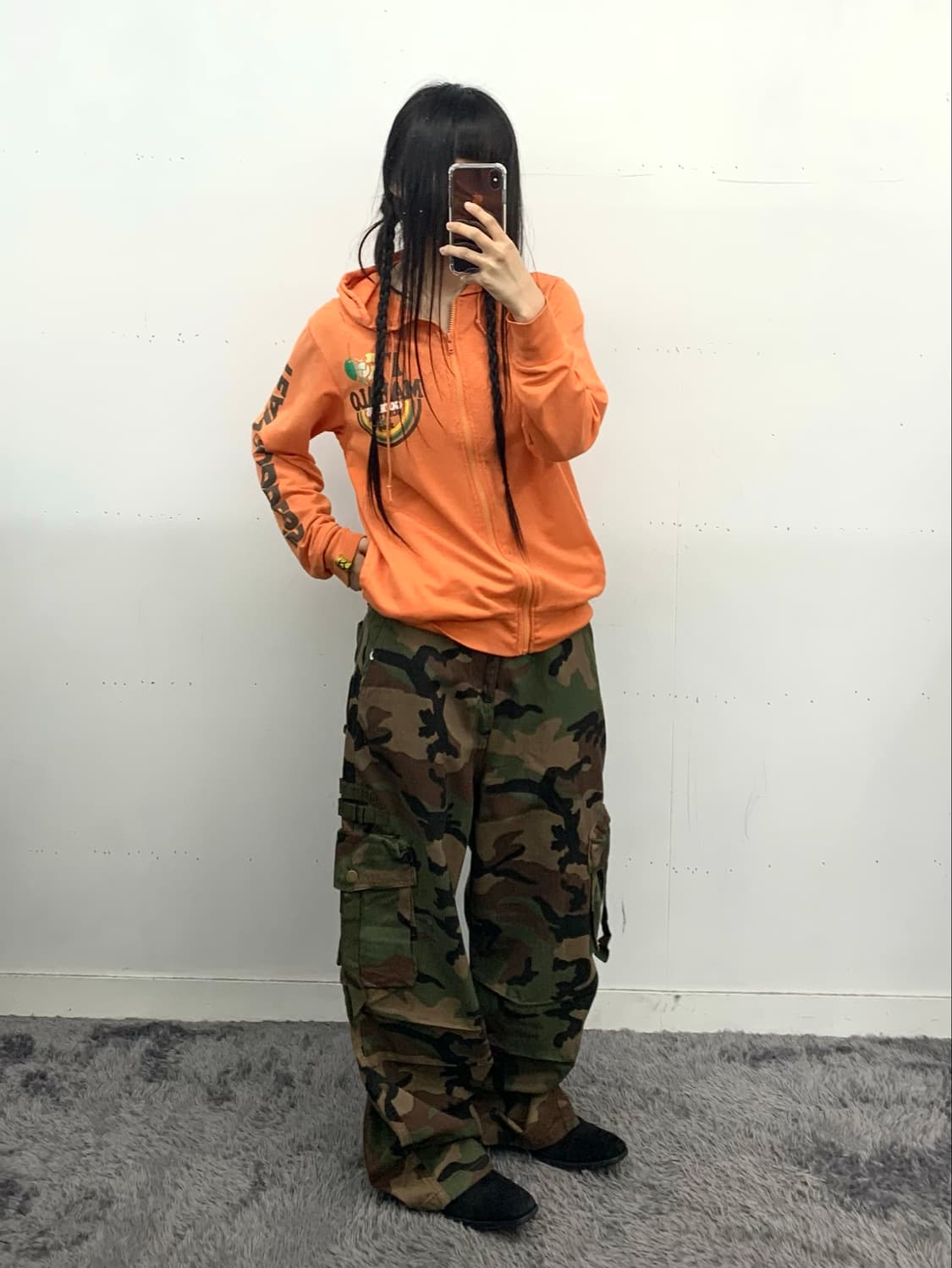 재패니즈 오렌지 후드집업 상품이미지3