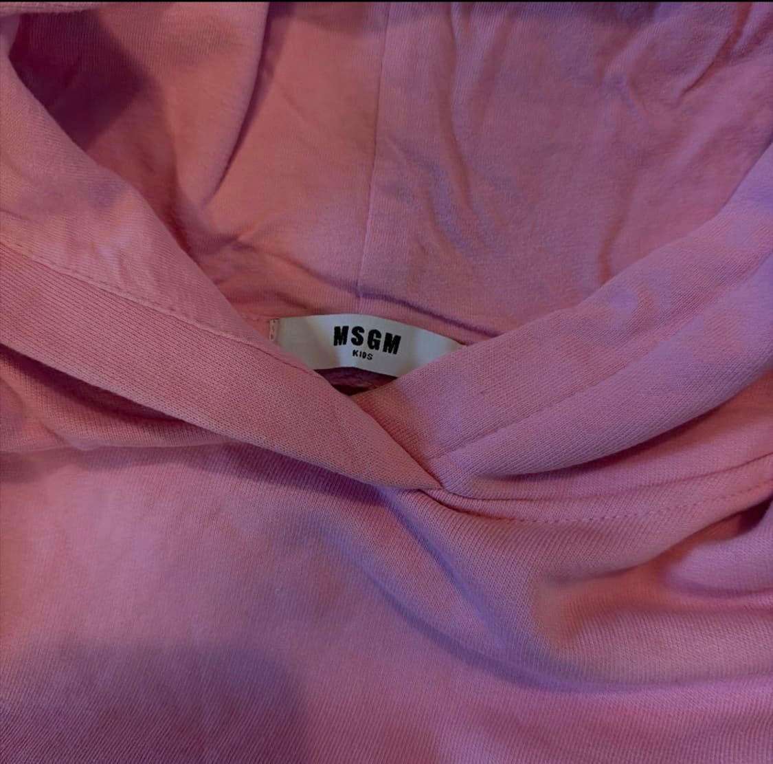 MSGM 정품 키즈 핑크 로고 후드티 (14Y/여성 XS-S 추천) 상품이미지3