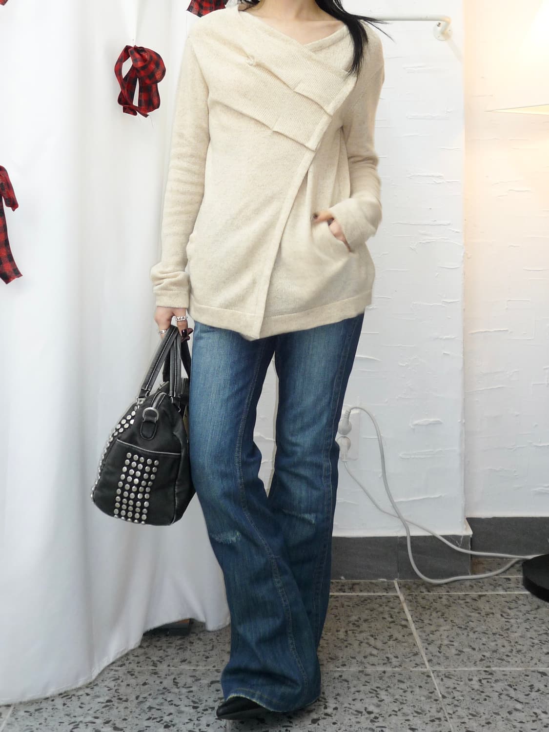 soft folded knit top 상품이미지4