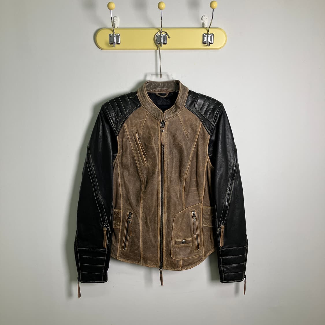 할리데이비슨 우먼스 캐피탈 카우 레더 바이커 자켓 M 상품이미지1